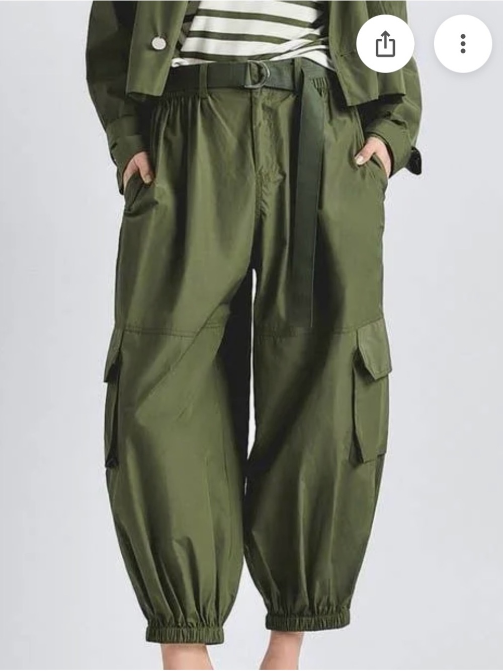 Derek Lam 10 Crosby Tasmin Balloon Cargo Pants - Picture 5 of 6